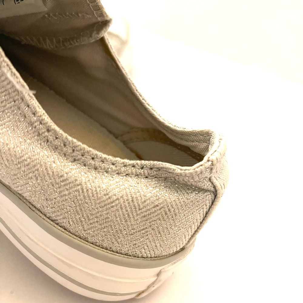 Converse | Silver Herringbone Pattern Canvas Low … - image 6